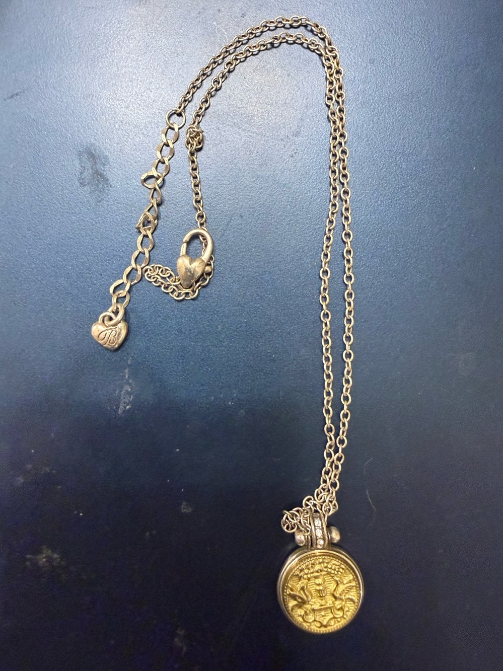 Brighton Gold Tone Coin Pendant Necklace